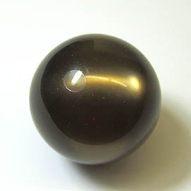 Polaris-Perle glanz 20mm braun